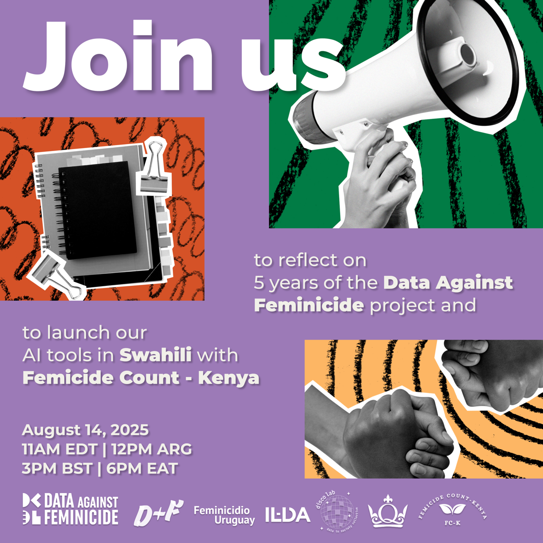 5 años de Datos Contra Feminicidio + Lanzamiento de herramientas en swahili